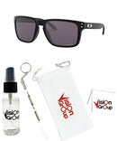 OAKLEY HOLBROOK XL SUNGLASSES - MATTE BLACK FRAME, PRIZM GRAY LENSES 59-18-137 - Like New