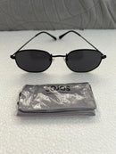 SOJOS SJ1072 C1 SMALL SQUARE POLARIZD SUNGLASSES BLACK FRAME/GRAY LENS 52MM - Like New