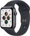 For Parts: APPLE WATCH SE GPS 44mm SPACE GRAY ALUm CASE MIDNIGHT BAND PHYSICAL DAMAGE