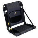 GCI OUTDOOR SITBACKER ADJUSTABLE CANOE SEAT WITH BACK SUPPORT - BLACK - Like New