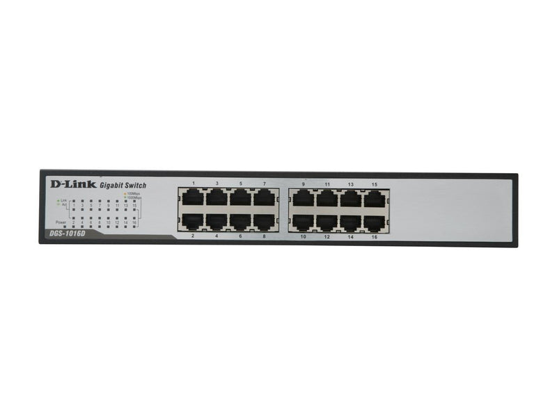 D-Link DGS-1016D Unmanaged Desktop/Rackmount Switch