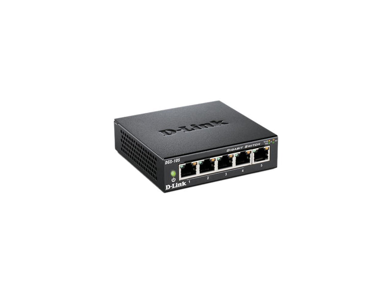 D-Link DGS-105 Unmanaged 5-Port Gigabit Switch