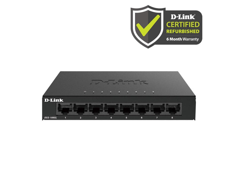 D-Link DGS-108 Unmanaged 8-Port Gigabit Switch