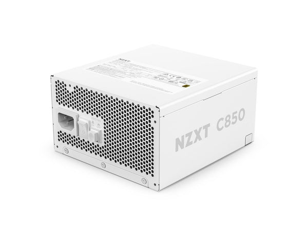 NZXT ATX 3.1 850 Watt 80 Plus Gold Fully Modular Low-Noise Power Supply - White