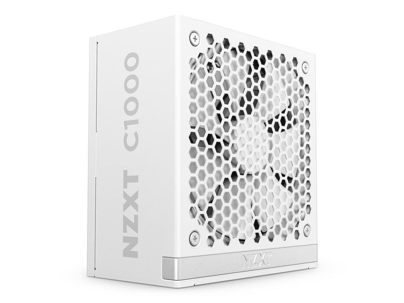 NZXT ATX 3.1 1000 Watt 80 Plus Gold Fully Modular Low-Noise Power Supply -White