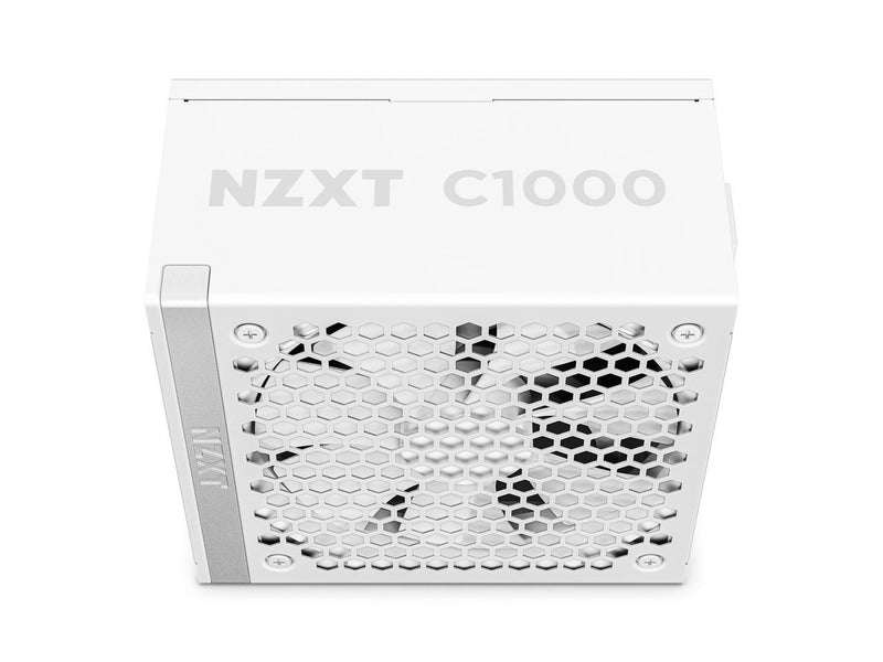 NZXT ATX 3.1 1000 Watt 80 Plus Gold Fully Modular Low-Noise Power Supply -White