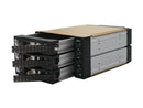 iStarUSA BPU-230SATA-BPL 2 x 5.25" to 3 x 3.5" SAS / SATA 6.0 Gbps Hot-Swap Cage
