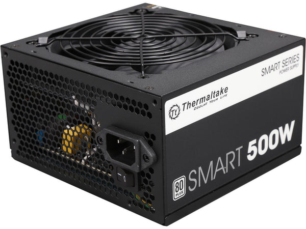 Thermaltake Smart 500W 80+ White Certified PSU, Continuous Power with