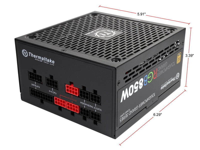 Thermaltake Toughpower Grand RGB 850W 80+ Gold Smart Zero 256-Color RGB