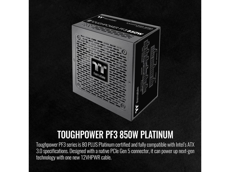 Thermaltake Toughpower PF3 850W 80+ Platinum ATX 3.0 (PCI-E 5.0 450W 12VHPWR