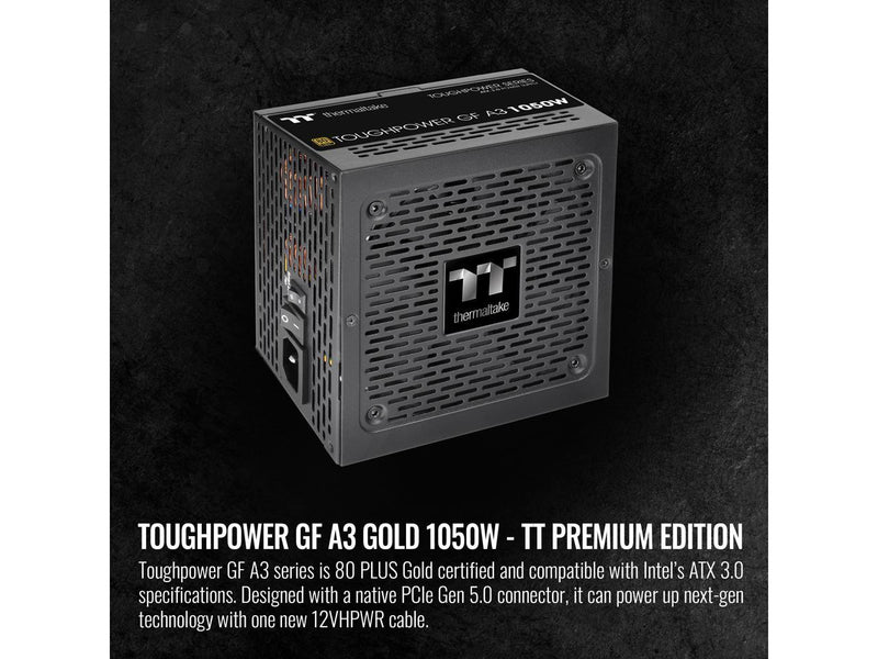 Thermaltake Toughpower GF A3 ATX 3.0 1050W 80+ Gold Full Modular SLI/Crossfile
