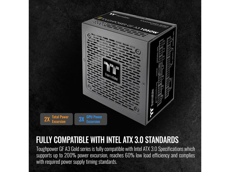 Thermaltake Toughpower GF A3 ATX 3.0 1050W 80+ Gold Full Modular SLI/Crossfile