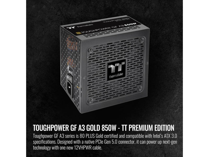 Thermaltake Toughpower GF A3 ATX 3.0 850W 80+ Gold Full Modular SLI/Crossfile