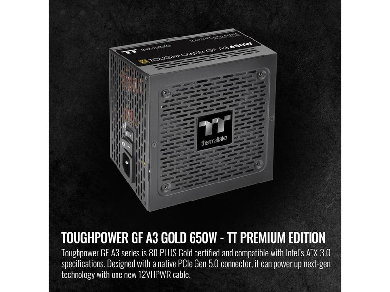 Thermaltake Toughpower GF A3 650W 80+ Gold Full Modular SLI/Crossfile Ready ATX