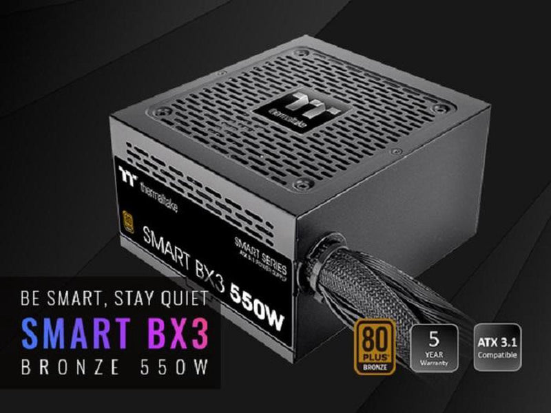 Thermaltake Smart BX3 550W 80Plus Bronze ATX 3.1 Standard Power Supply;