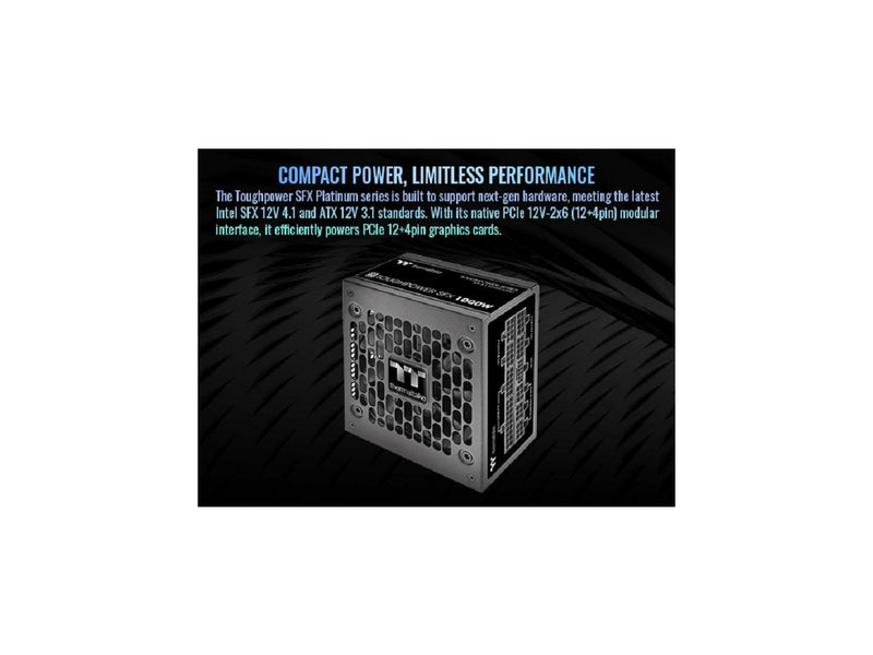 Thermaltake Toughpower SFX 1000W 80Plus Platinum ATX 3.1 600W 12V-2x6 Connector