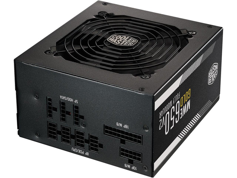 Cooler Master MWE Gold 650 V2 Fully Modular, 650W, 80+ Gold Efficiency, Quiet