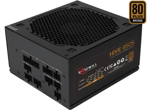 Rosewill HIVE Series, HIVE-850S, 850W Fully Modular Power Supply, 80 PLUS BRONZE