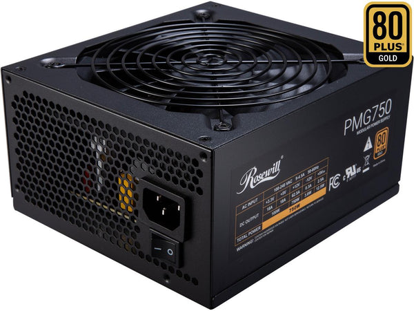 Rosewill PMG Series, PMG750, 750W Fully Modular Power Supply, 80 PLUS GOLD