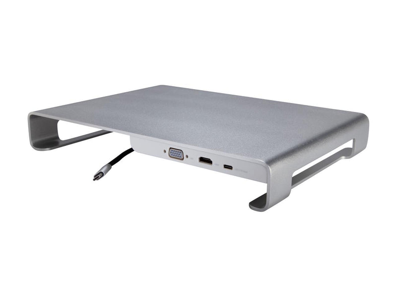 Rosewill USB-C 11-Port Docking Station Monitor Stand USB C Hub with 100W