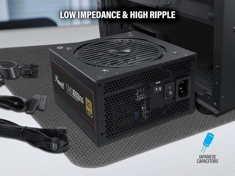 Rosewill CMG5 1000W, ATX 3.0 & 3.1 Compatible, 80+ Gold Full Modular Power