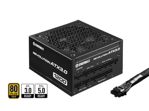 ENERMAX REVOLUTION ATX 3.0 1200W, 80+ Gold Full Modular 1200W ATX 3.0, 600W PCIe