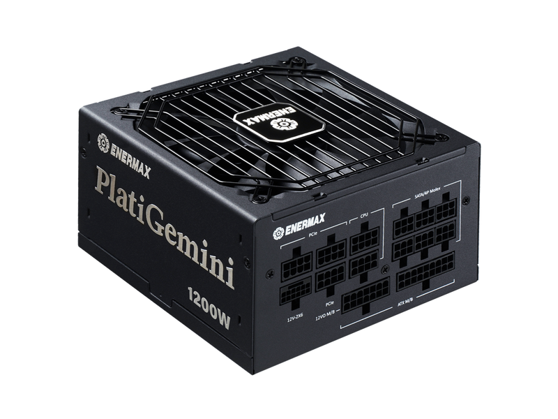 ENERMAX PlatiGemini 1200W ATX 3.1 & ATX12VO Full Modular, 80+ Platinum, 600W