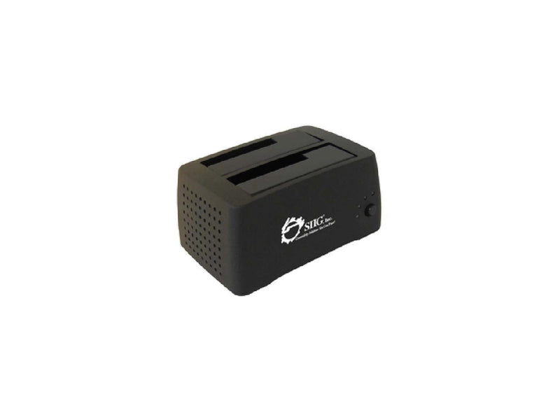 SIIG SC-SA0412-S1 2.5" & 3.5" Black SATA I/II USB 2.0 Dual Bay external docking