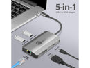 SIIG USB-C to HDMI with LAN Hub & PD Charging Adapter - HDMI 4K@30Hz, two USB-A