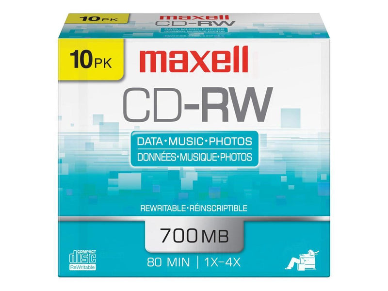 maxell 700MB CD-RW 10 Packs Disc Model 630011