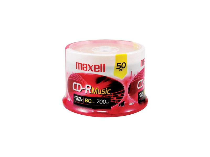 maxell 700MB 48X CD-R 50 Packs Spindle Media Model 625156