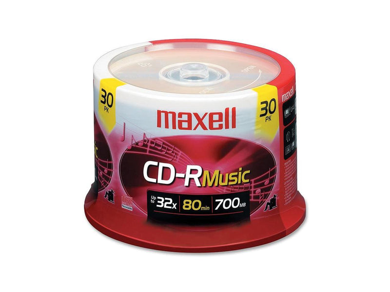 maxell 700MB 32X CD-R single spindle of 30 Packs 32x CD-R Digital Audio Media