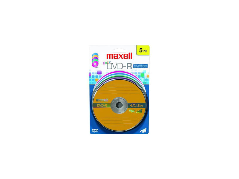 maxell 4.7GB 16X DVD-R 5 Packs Blister Pack 16x DVD-R Media Model 6380 ...