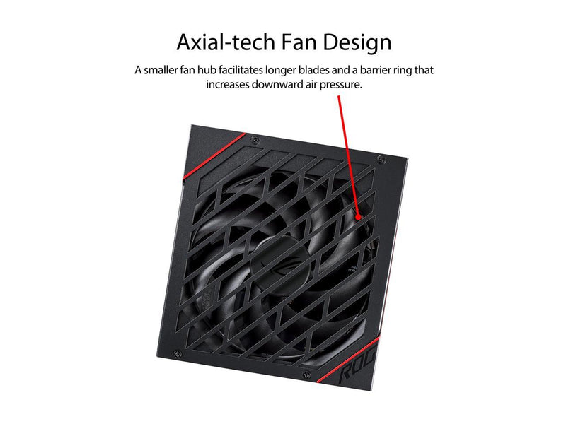 ASUS ROG STRIX 850W Gold PSU, Power Supply (ROG heatsinks, Axial-tech
