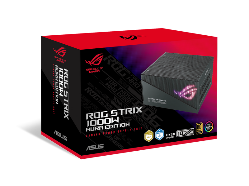 ASUS ROG Strix 1000W Gold Aura Edition (Fully Modular Power Supply, 80+ Gold