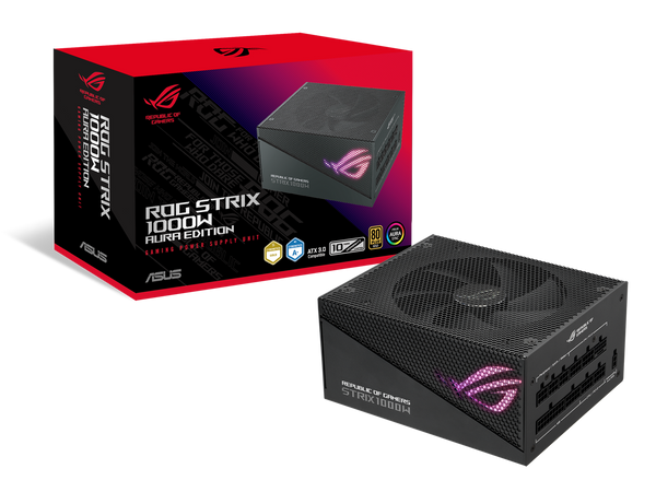 ASUS ROG Strix 1000W Gold Aura Edition (Fully Modular Power Supply, 80+ Gold