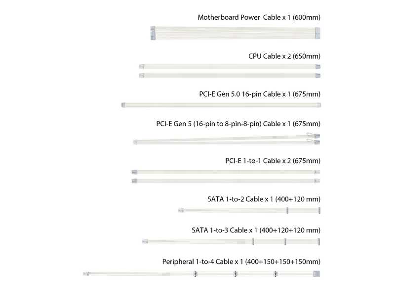 ASUS TUF Gaming 1000W 80+ Gold White Edition (1000 Watt, Fully Modular Power