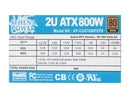 Athena Power AP-U2ATX80FEP8 2U IPC Server Power Supply - 80PLUS Bronze