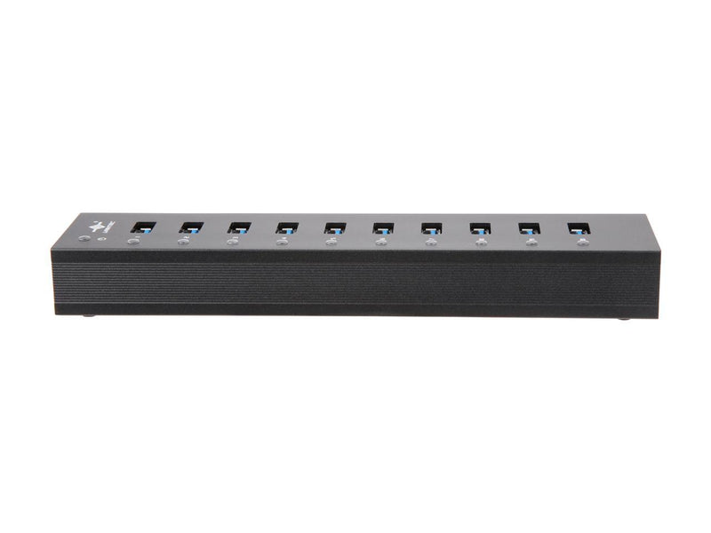 VANTEC UGT-AH110U3-BK 10-Port USB 3.0 Aluminum Hub with 12V/5A Premium Power