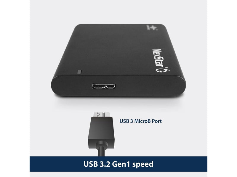 Vantec NexStar 6G 2.5” SATA III to USB 3.2 Gen1 External SSD/HDD Enclosure