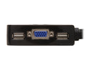 IOGEAR 2-Port USB KVM Switch with Cables and Remote