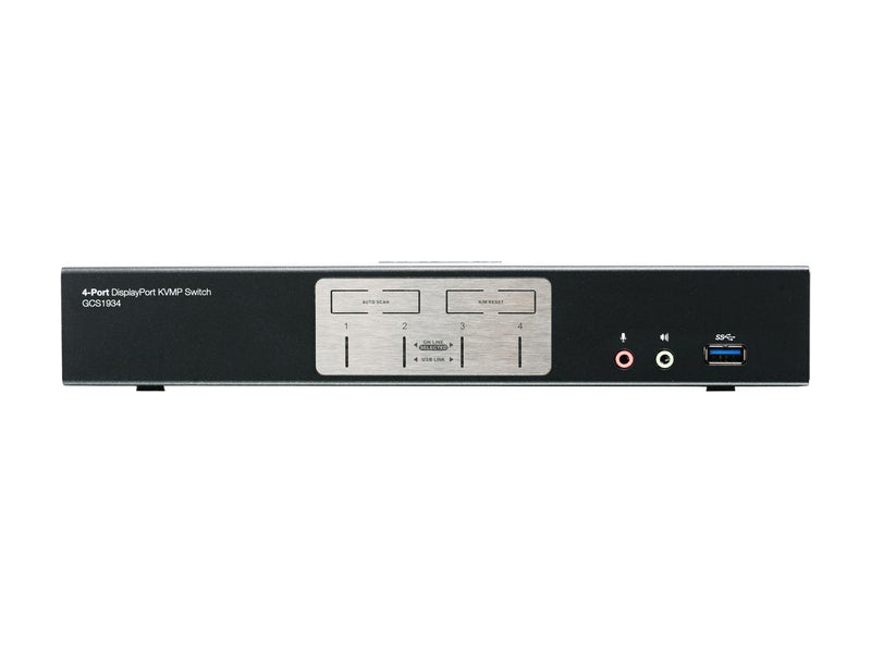 IOGEAR GCS1934 4-Port DisplayPort 1.2 KVMP Switch with USB 3.1 Gen1 Hub and
