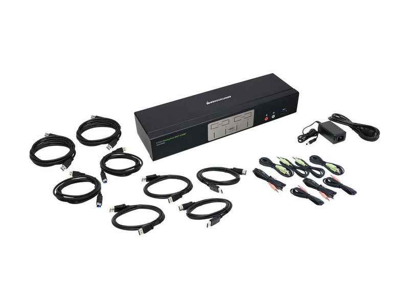 IOGEAR GCS1934M 4-Port 4K DisplayPort KVMP Switch with Dual Video Out and RS-232