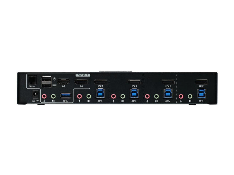 IOGEAR GCS1934M 4-Port 4K DisplayPort KVMP Switch with Dual Video Out and RS-232