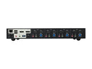 IOGEAR GCS1944 4-Port 4K Dual View DisplayPort KVMP with USB 3.0 Hub and Audio