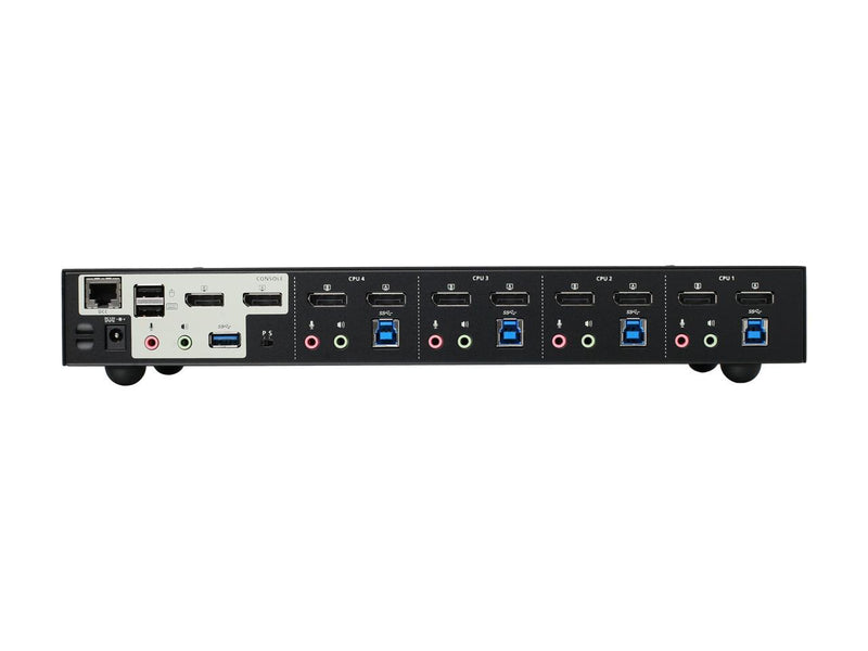 IOGEAR GCS1944 4-Port 4K Dual View DisplayPort KVMP with USB 3.0 Hub and Audio