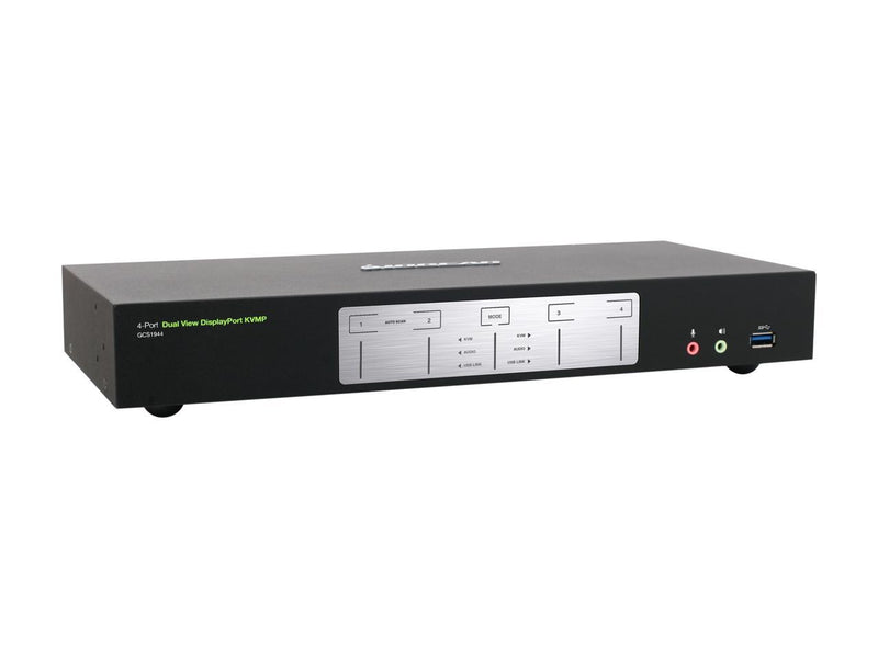 IOGEAR GCS1944 4-Port 4K Dual View DisplayPort KVMP with USB 3.0 Hub and Audio
