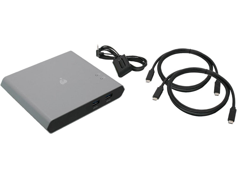 KVM 2-Port USB-C - IOGEAR 2 USB-C/Thunderbolt 3 Devices - 2 USB 3.1, Up To 5Gbps