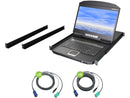 IOGEAR 18.5" Widescreen Short Depth 16-Port LCD KVM Switch with 16x USB KVM
