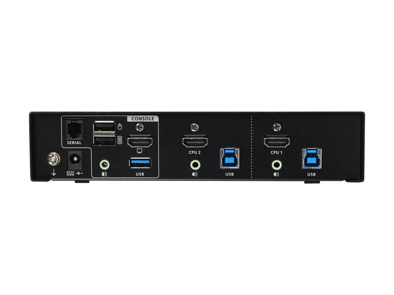 IOGEAR GCS1932H 2-Port 4K KVMP Switch with HDMI Connection, USB 3.0 Hub, and